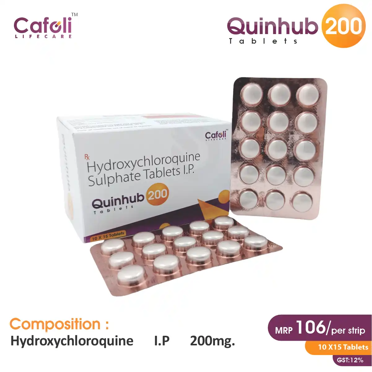 Hydroxychloroquine Tablet at the best price in PCD Pharma Franchise for, Autoimmune Disorders, and Malaria Treatment.